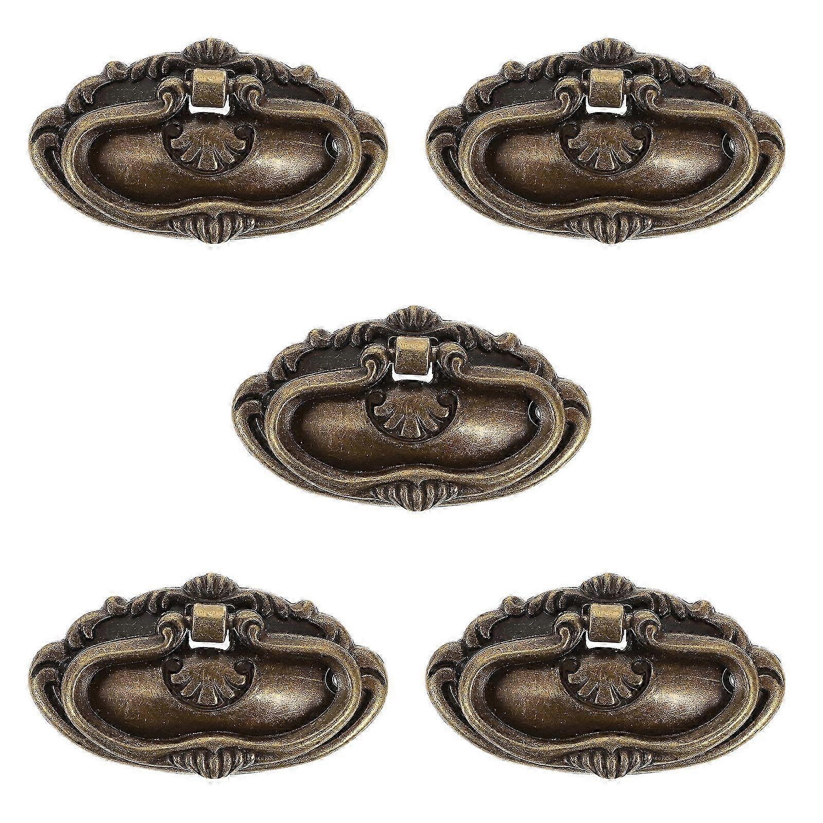 5 Sets Dresser Drawer Pulls Cabinet Cup Pulls Kitchen Knobs 7.8x4.3x1.4cm