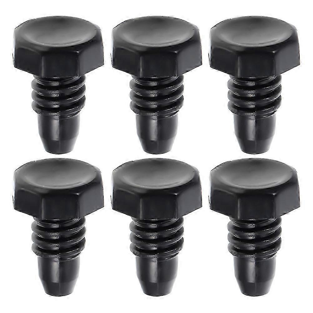 6pcs Billiard Cue Dustproof Plug Billiard Cue Bottom Protection Hat Billiard Cue