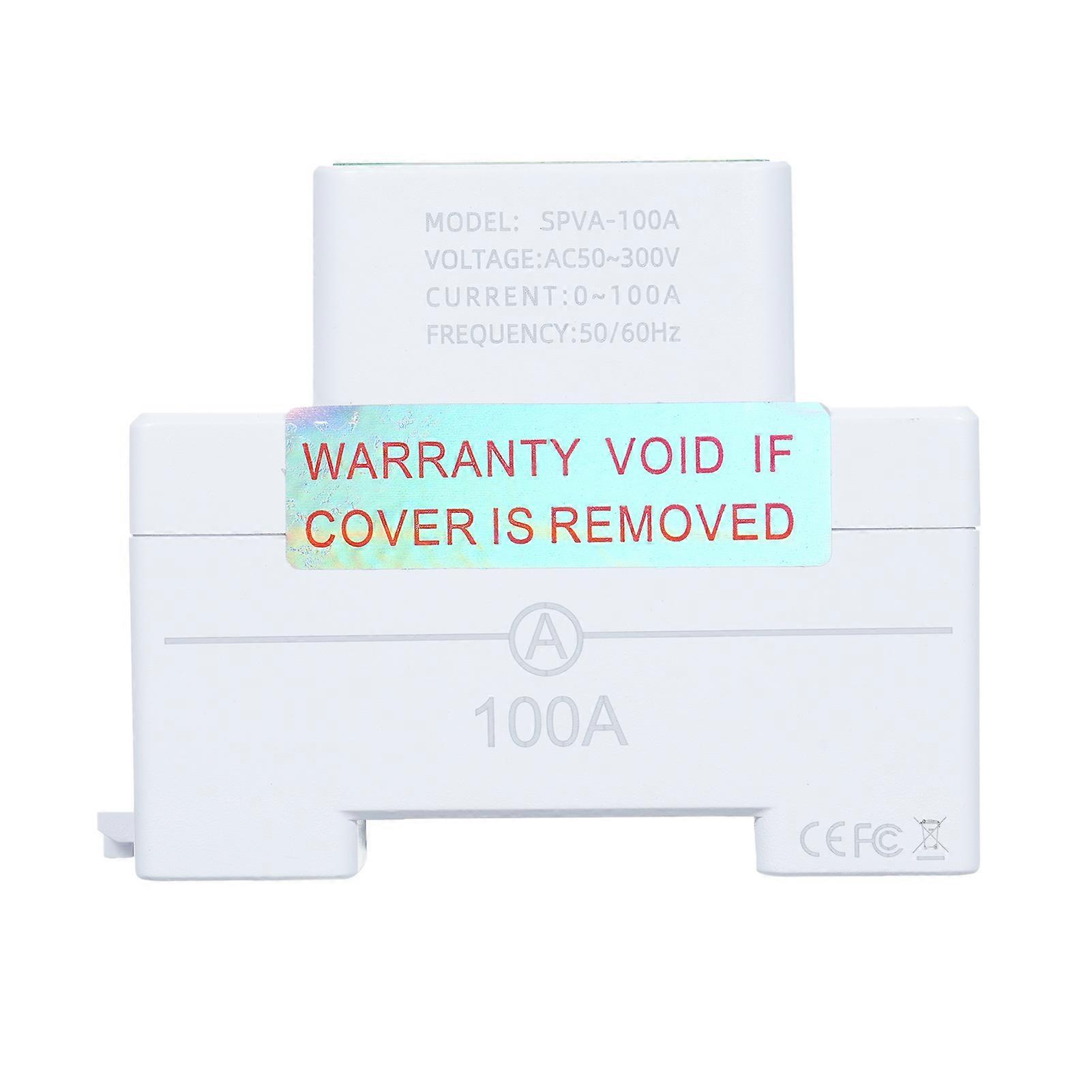 PZEM-008 Din Rail Electricity Digital Power Energy Meter Watt Kwh Wattmeter Monitor Ammeter Voltmeter AC 50-300V 100A with LCD Display