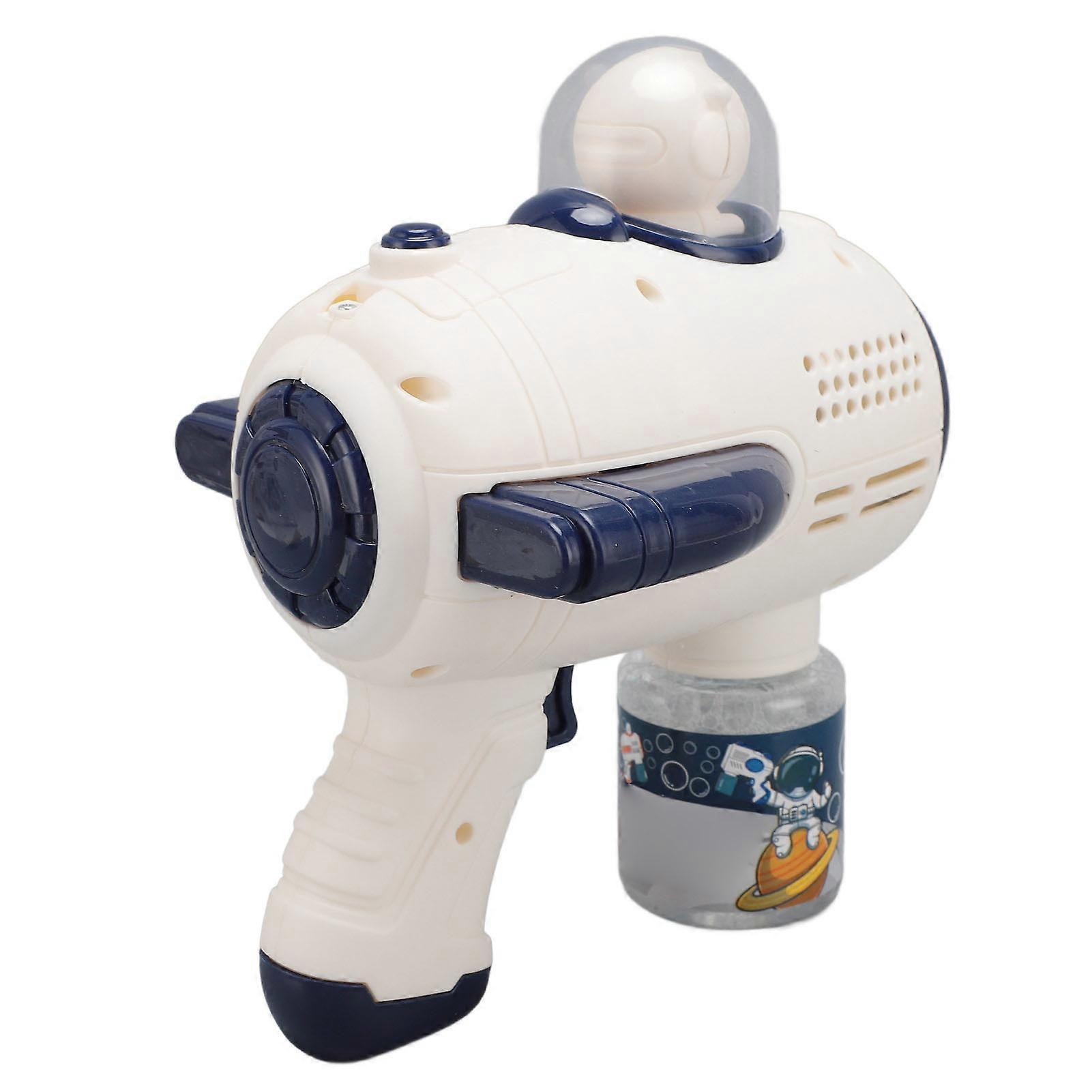 Automatic Bubble Blower with LED Light 90ML Solution Handheld Bubble Machine 10 Holes Bubble Maker for Kids Blue 