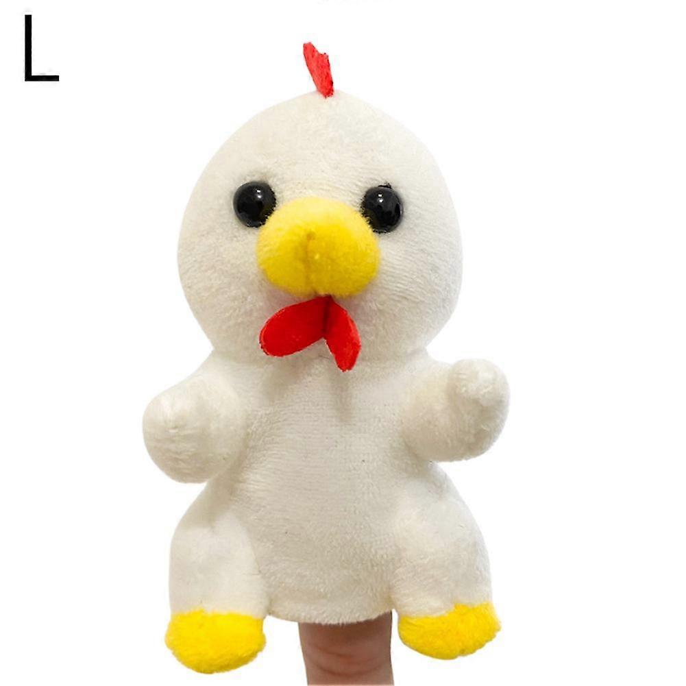Farm Chicken Finger Puppet (L)$Children's Educational Early Learning Animal Rabbit Puppet Kindergarten Role Playing New Farm Pig Doll Toy