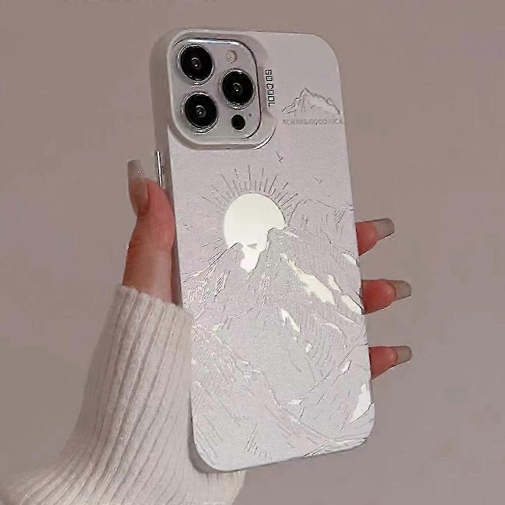 Protective Cover with Mountain Pattern for a Certain Brand's Phone