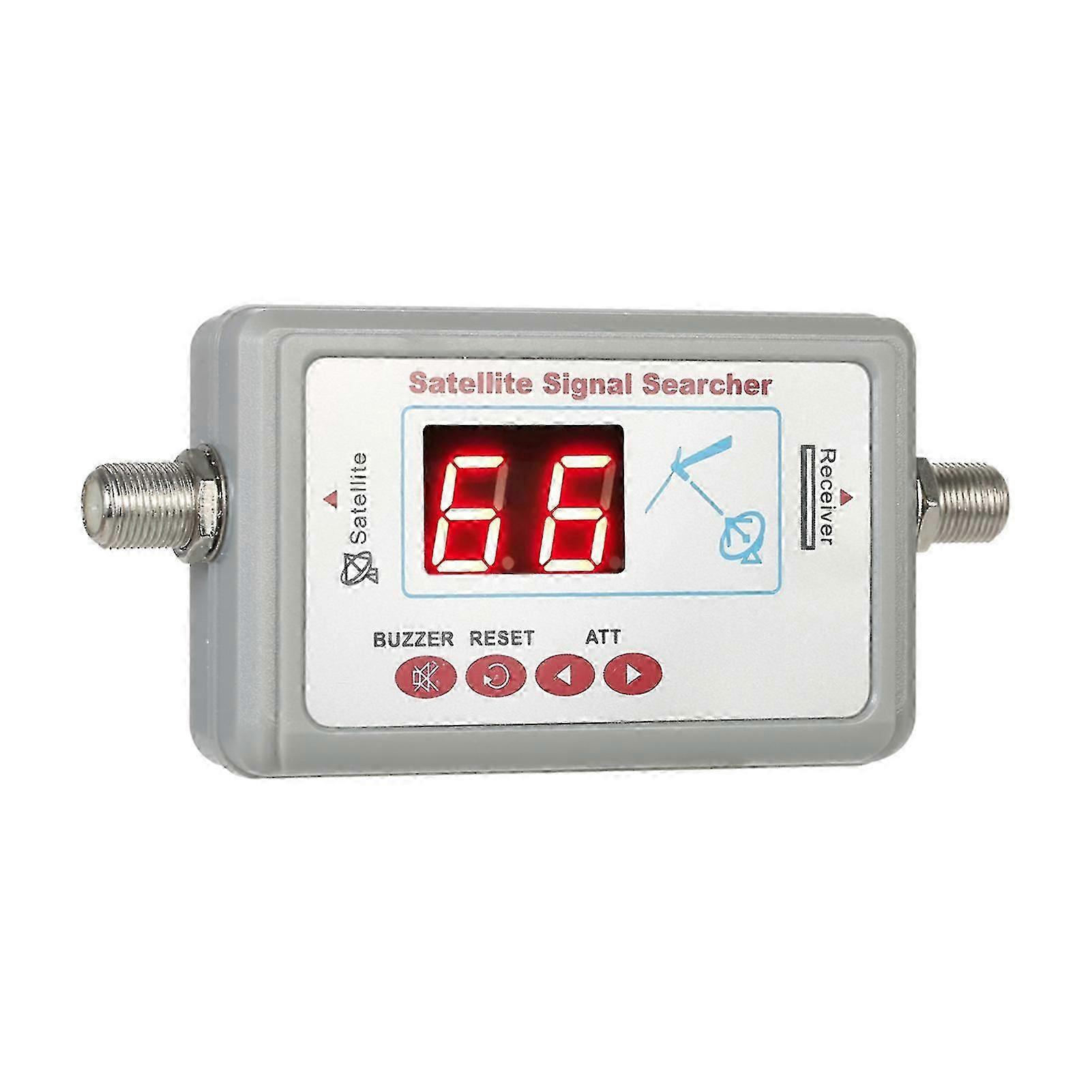 Digital Satellite Signal Finder with Buzzer Alarm, Mini Portable Meter for Dish Alignment