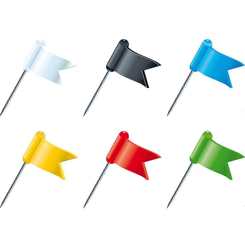 Exacompta 14099E Exacompta Flag Marker/Map Pins - Assorted colours