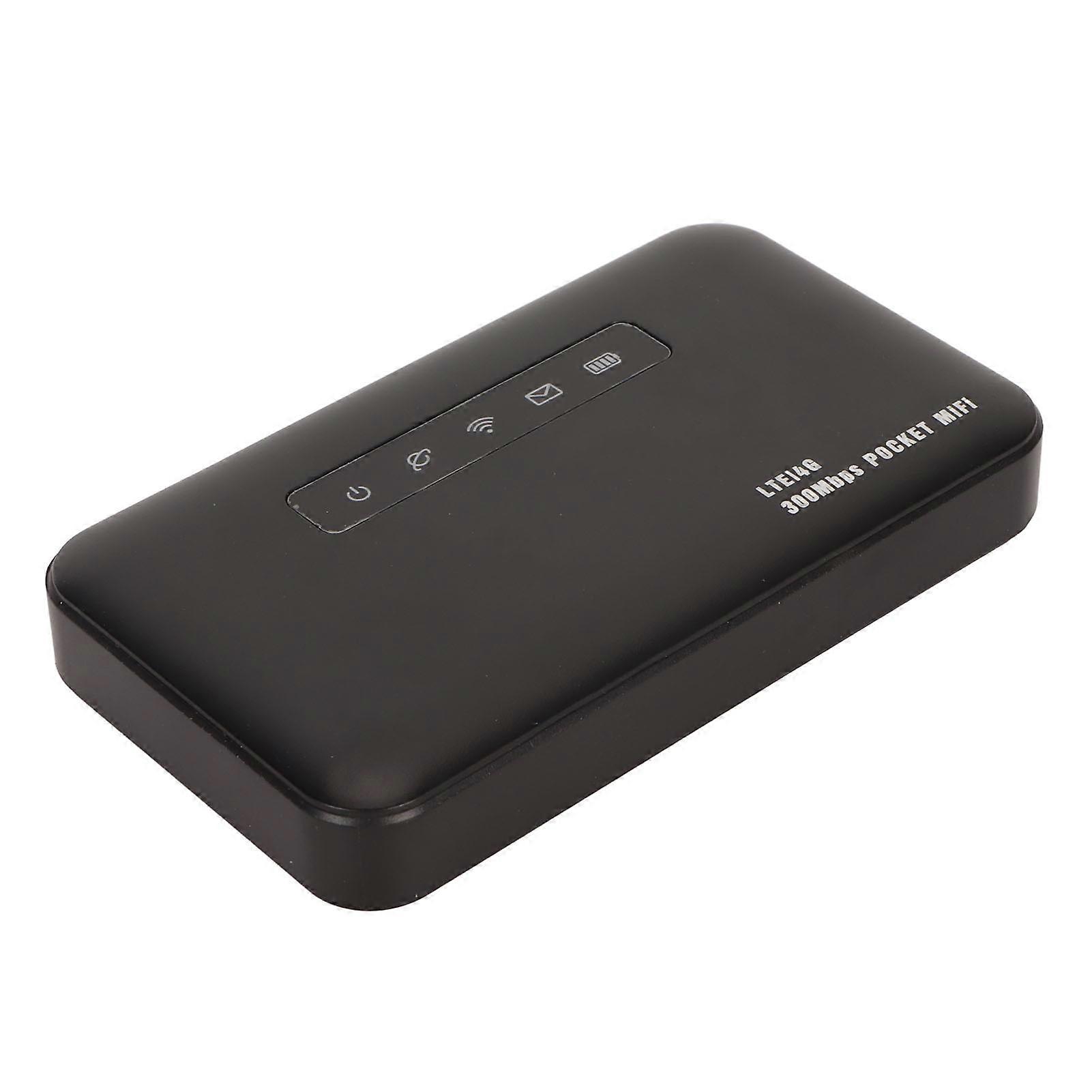 4G WiFi Router 300Mbps Micro SIM Card Slot Support 8 Users WPA WPA2 2600mAh Mobile WiFi Hotspot for Office Travel Home