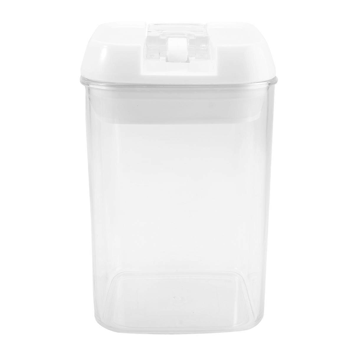 Plastic Container Food Canisters Airtight Sealed Storage For Household Users In Kitchen 0.8L 1Set