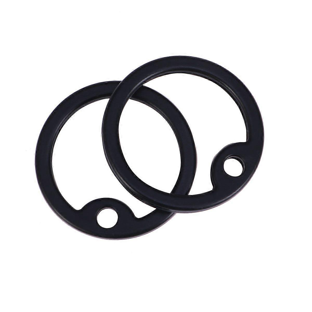 2 قطع العسكرية معرف العلامة كاتمات سيليكون دوجتاج كاتم الصوت (أسود)