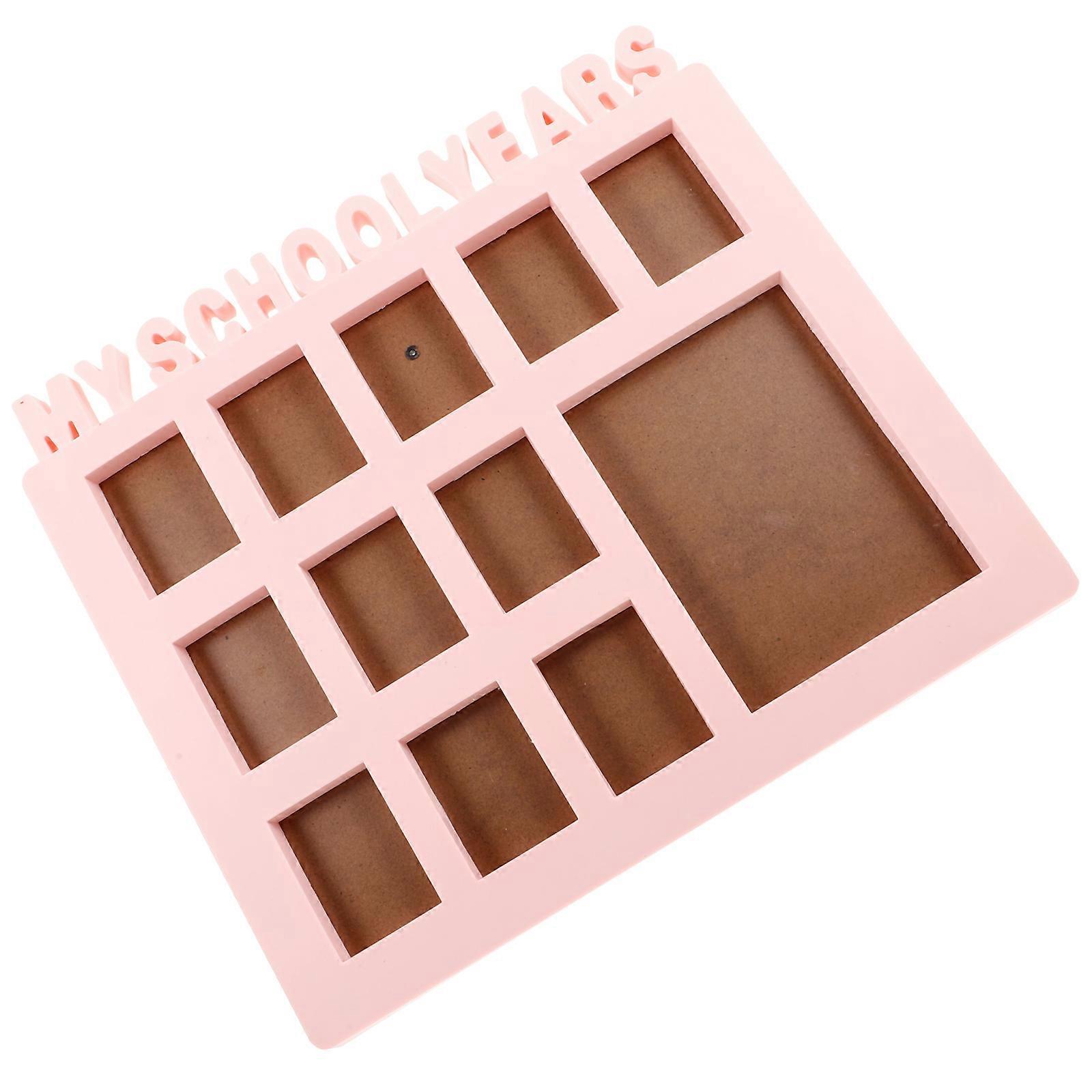 Milestone Picture Frame School Year Photo Display Holder Living Room Rectangular PVC Plastic Memory Preservation 1Pack