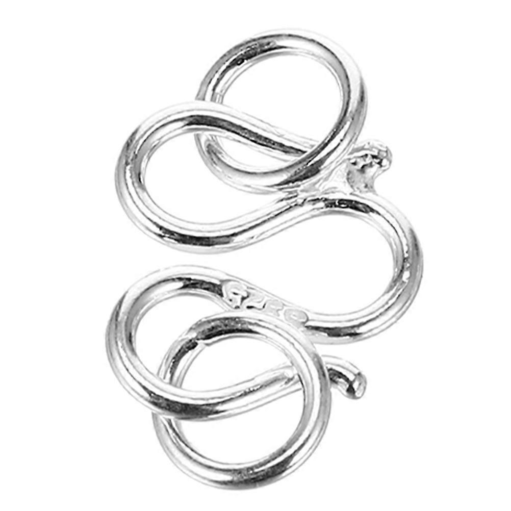 Sterling Silver Clasp Connector for DIY Jewelry Making – Elegant Necklace and Bracelet Closure, Easy to Install for