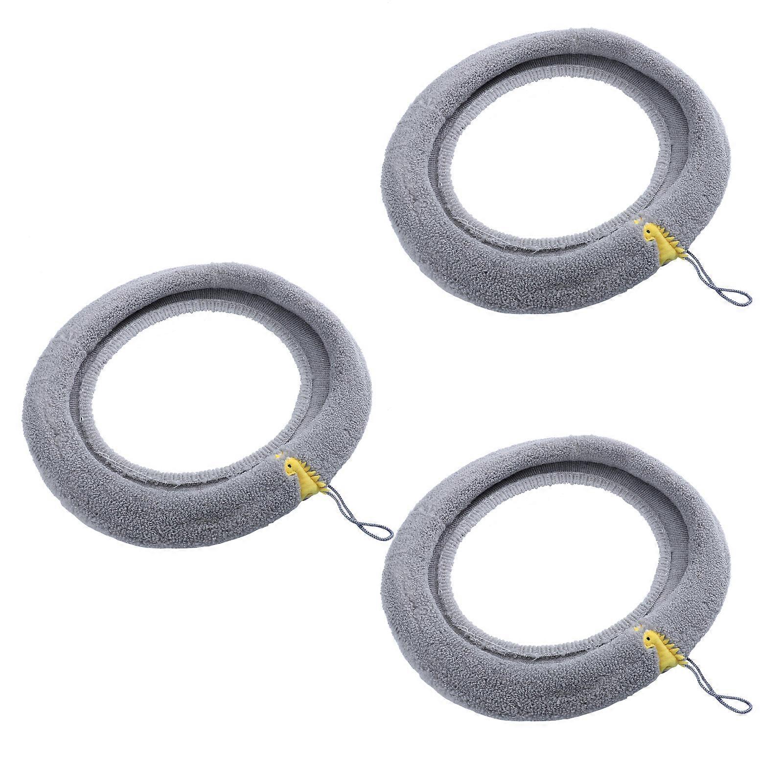 Toilet Seat Cushion Portable Toilet Covers With Handle Durable Cold Protection 3Pcs