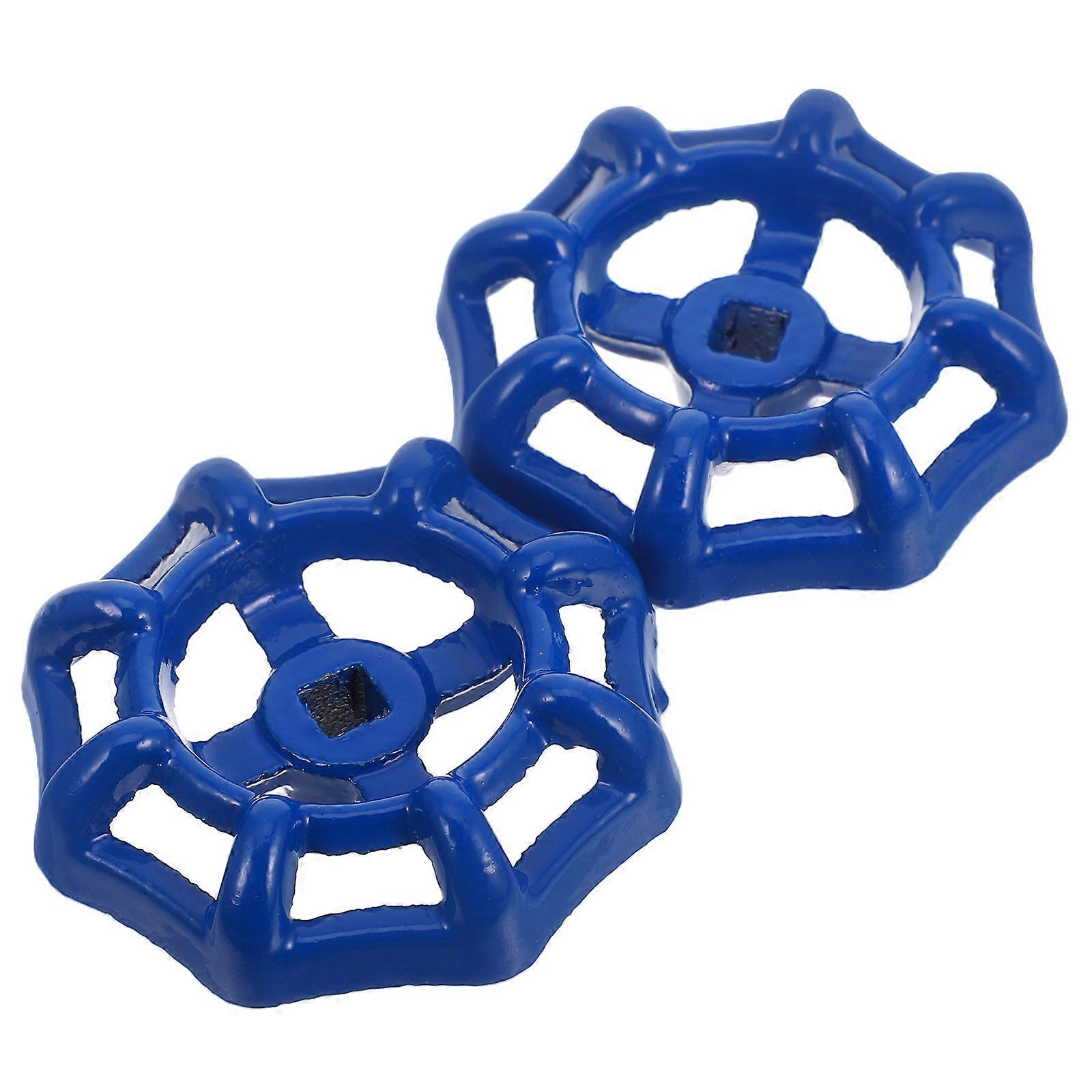 Round Valve Switch Water Valve Handle Steel Material For Garden Hose Outdoor Use 5.60X5.60X1.50cm 2Pcs
