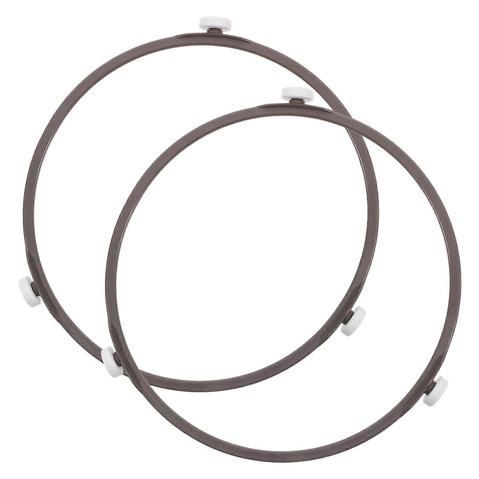 Microwave Turntable Plastic Circle Shape 17.8X17.8CM For Household Users 2Pcs