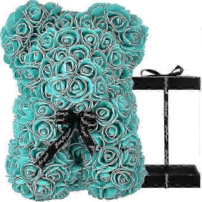 ローズベア - 各ローズベアにはバラのテディベアが付属しています - フラワーベアは記念日、お母さんに最適です - クリアギフトボックスが含まれています!10インチta