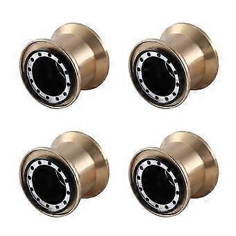4pcs Ottone Morsetto Anello Metallo 1.0 Ruota Cerchio Mozzo Ruota Per Fcx24 Max Smasher 1/24 Rc Crawler Auto Upgra