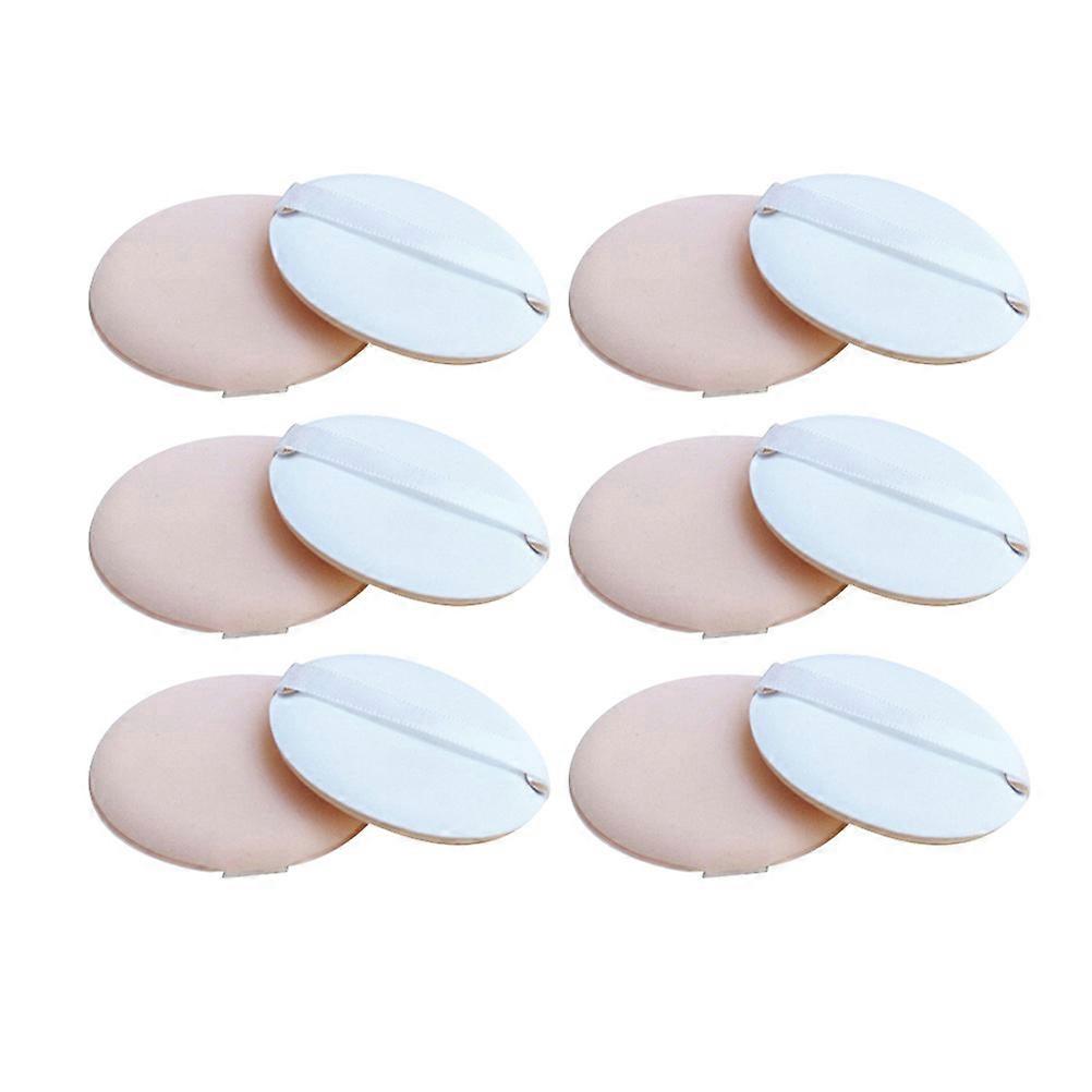 Reusable Face Pads Round Puff Foundation Sponge Puff Cosmetic Powder Makeup Accessory Makeup Puff Skin 4X5 4X0 7Cm For Salon Use 12Pcs