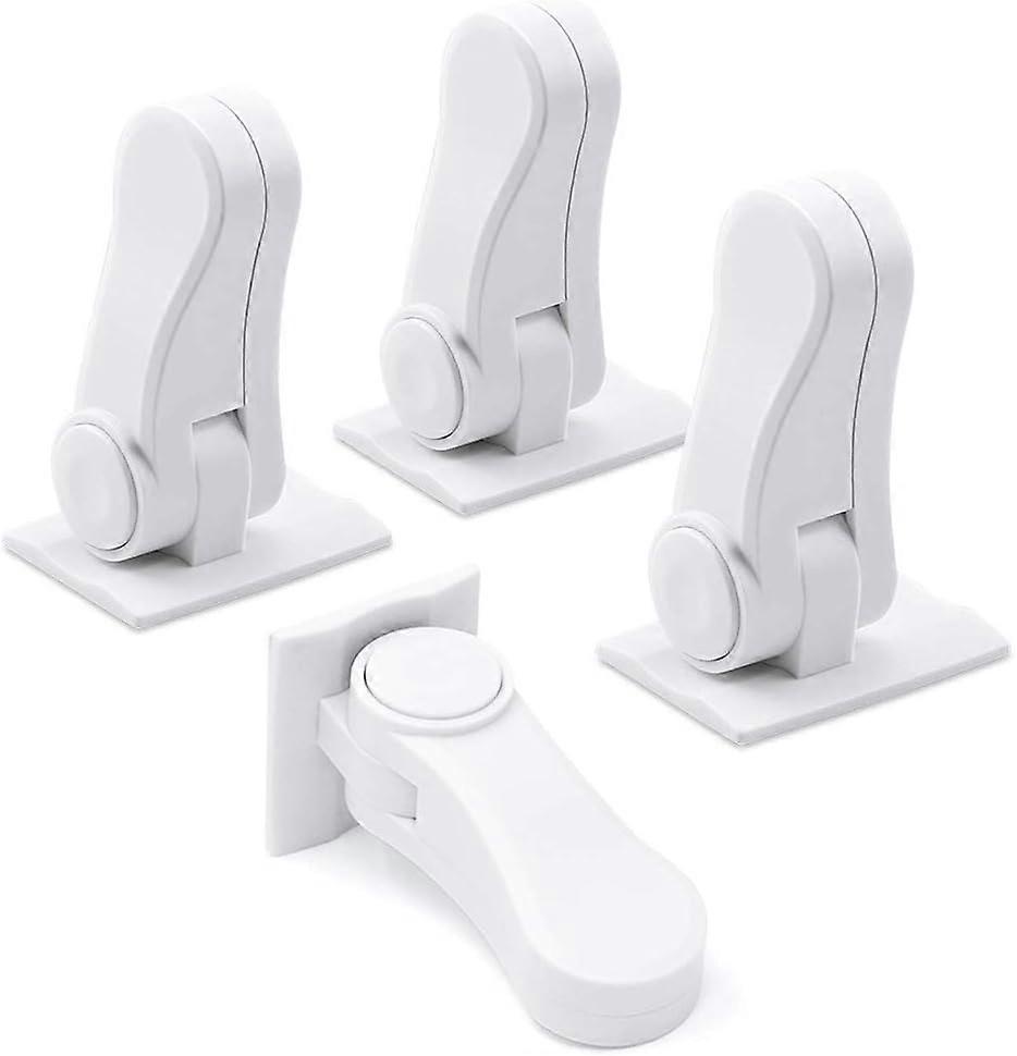 Door Lever Child Safety Lock, (White) 4-Pack