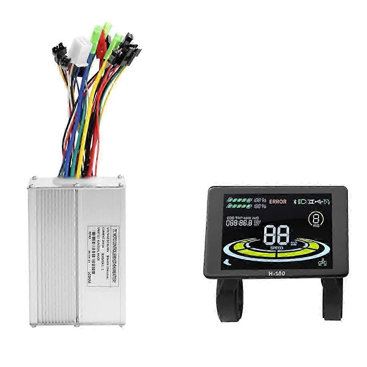 H-100 Elektrofahrrad LCD-Display Armaturenbrett SM5 + 2PIN + 20A 36V / 48V Sinus-Controller für Mountain Bi