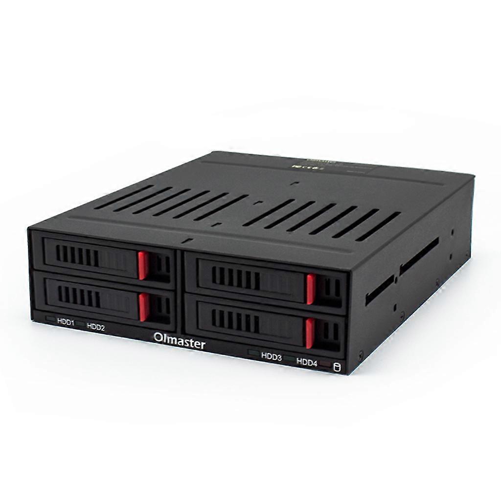 HE-2006 Sata Internal Rack Hard Drive Case pour 4x2.5 pouces Slots HDD Couvercle SSD avec LED