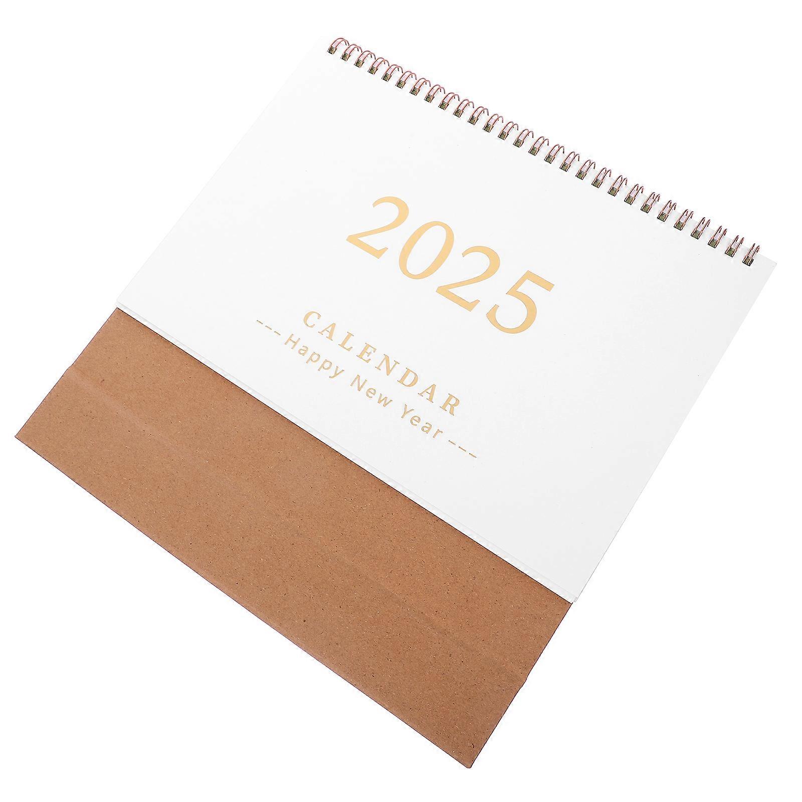 Flip Calendar Standing Desktop Calendar For Home Office Date Tracking Multi 25.00X21.00X8.00CM 1Set