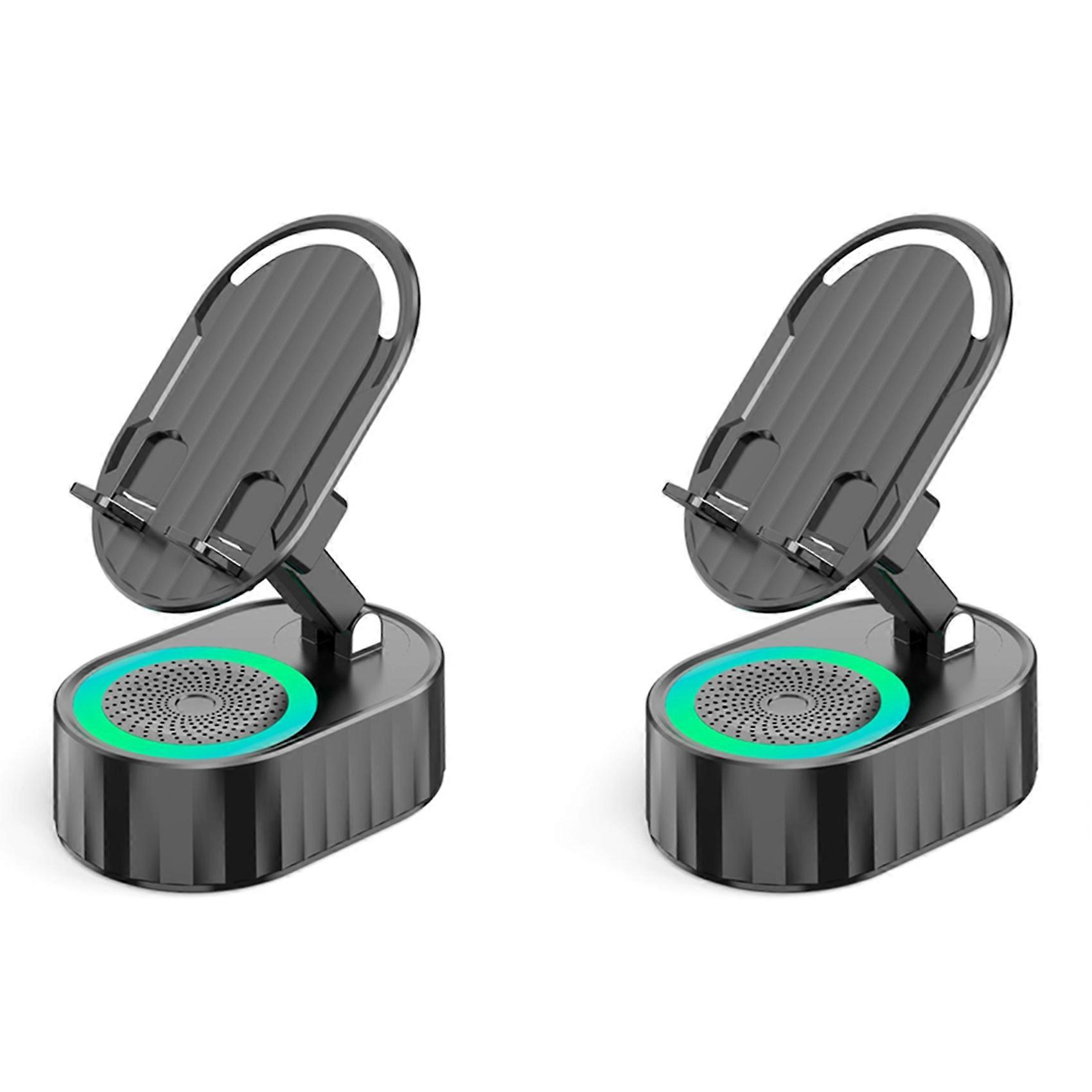  Phone Holder Inductive Bluetooth Speaker Holder Black