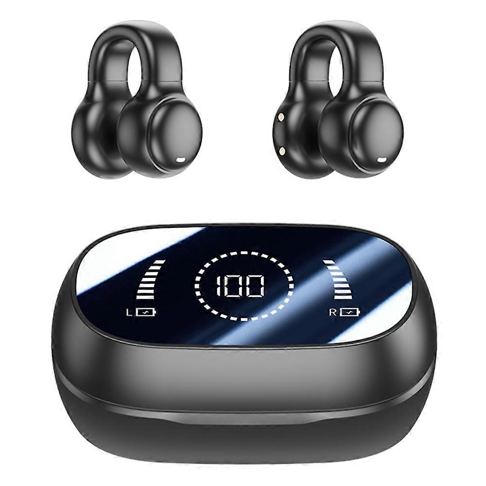 M47 Earclip Bone Conduction Wireless Headphone with Mic Bluetooth-compatible 5.3 Gaming Headset Nois