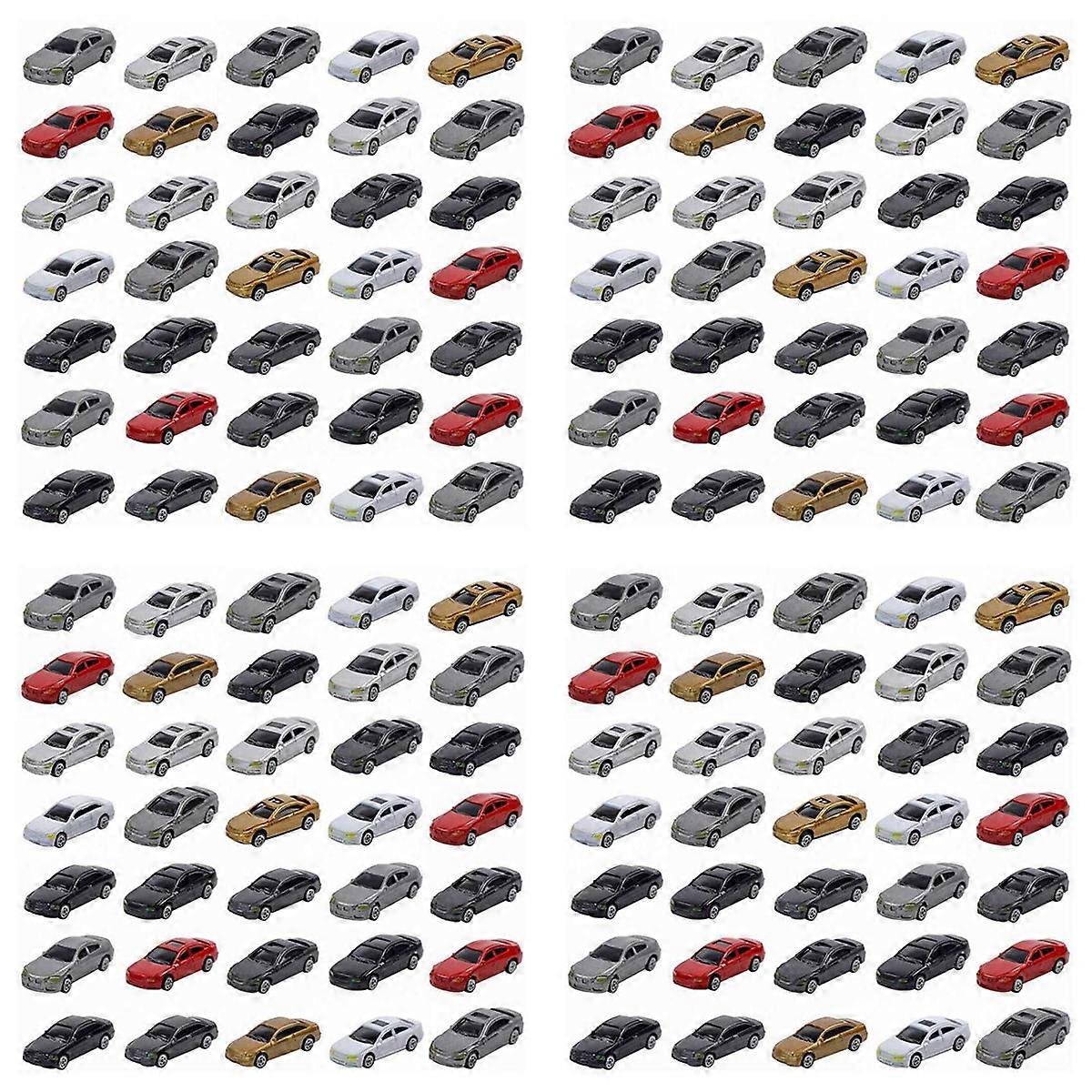 50Pcs 1:87 HO Scale Model Car Painted Car Models HO/TT Scale