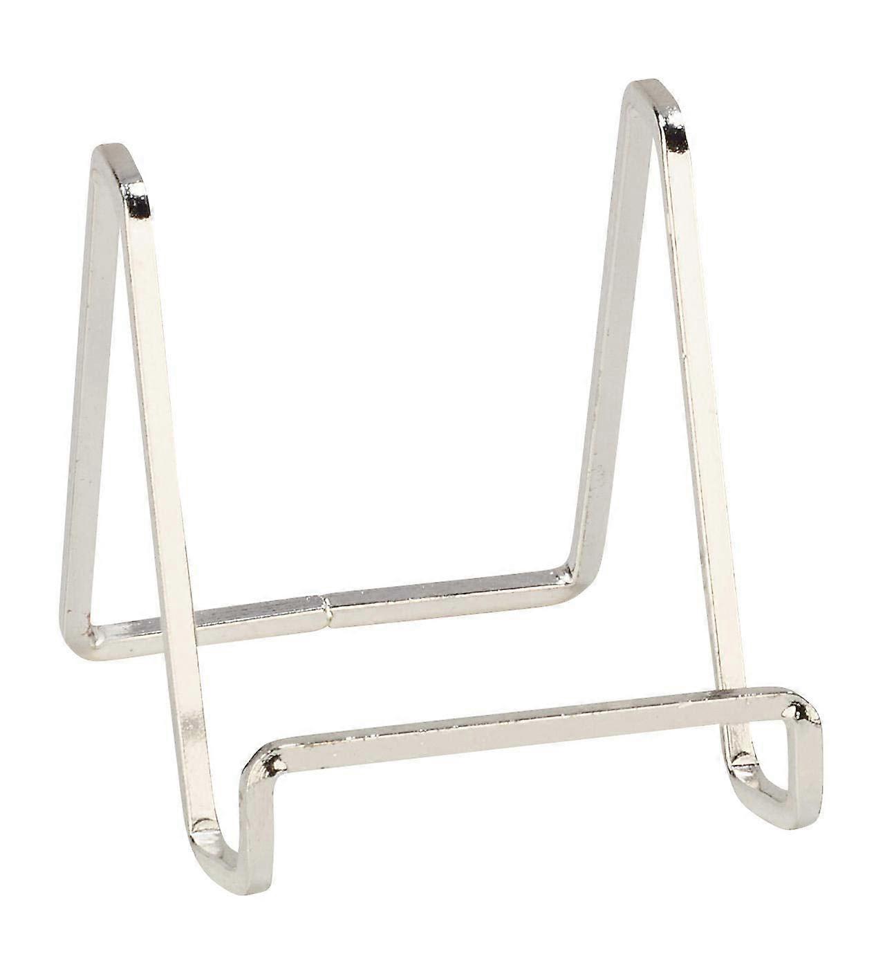 Tripar 3" Silver Plated Square Wire Stand/platter Stand/easel Display