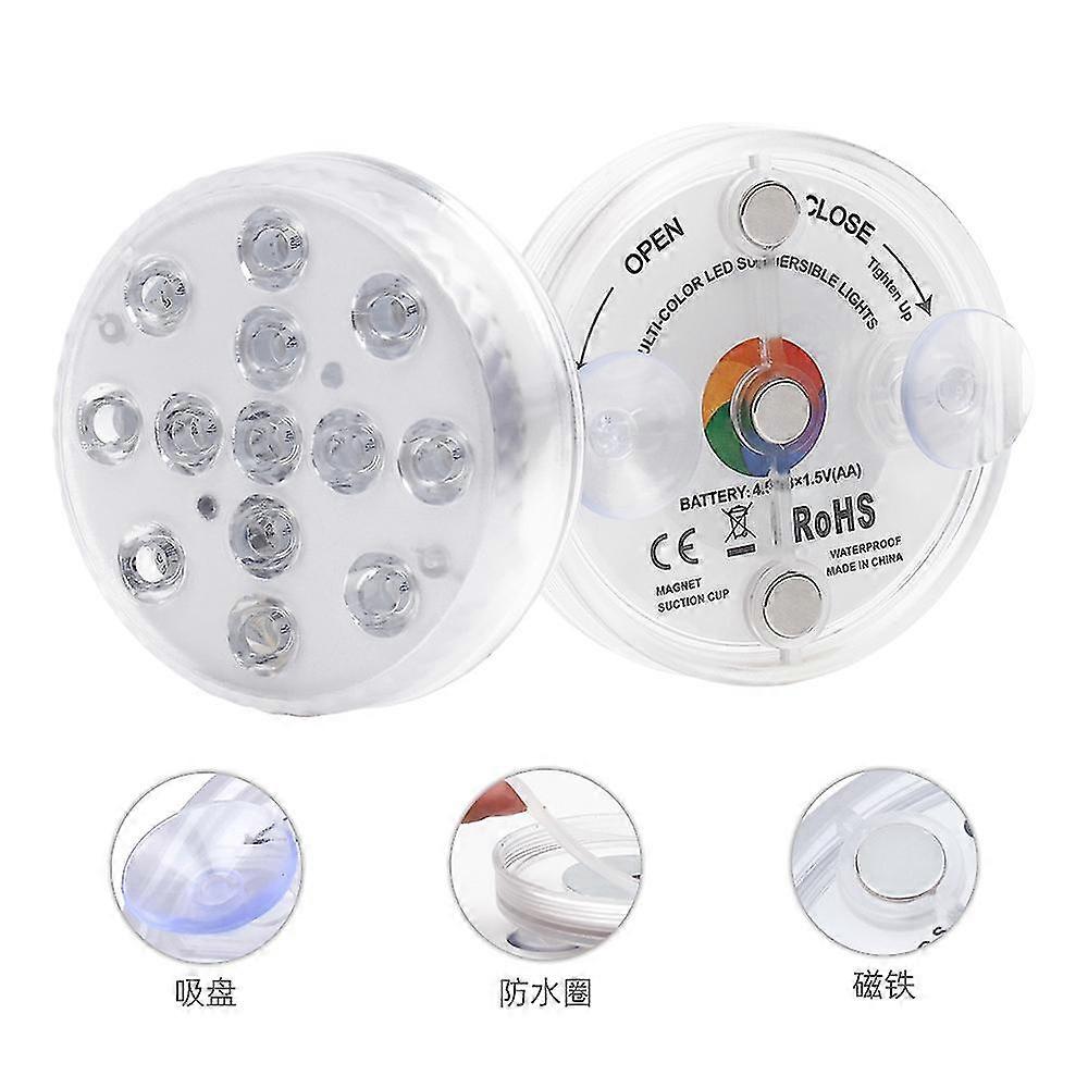 Bunte Tauch-LED-Poolleuchten - 4er-Pack