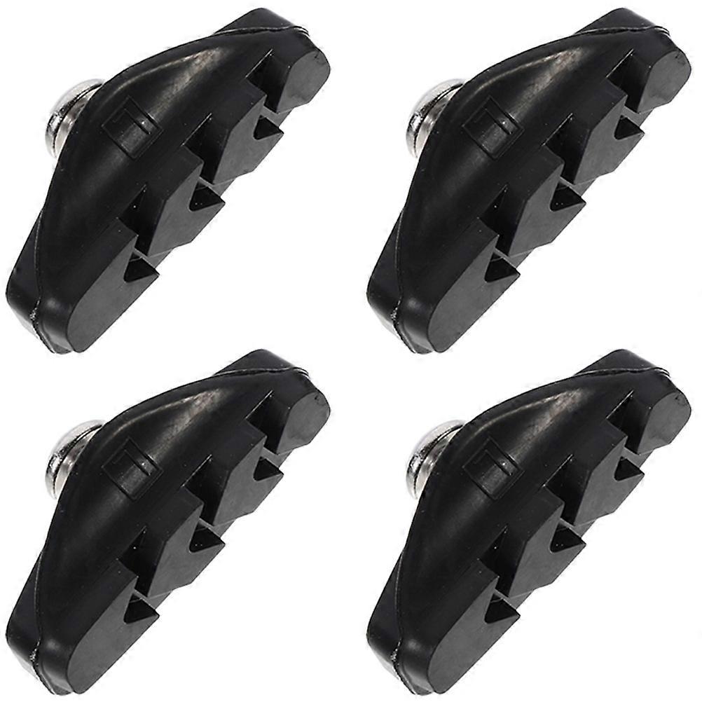 Professional Cycling Brake Pads with Rubber Material for Bike Use Black 2 Pairs 68mm