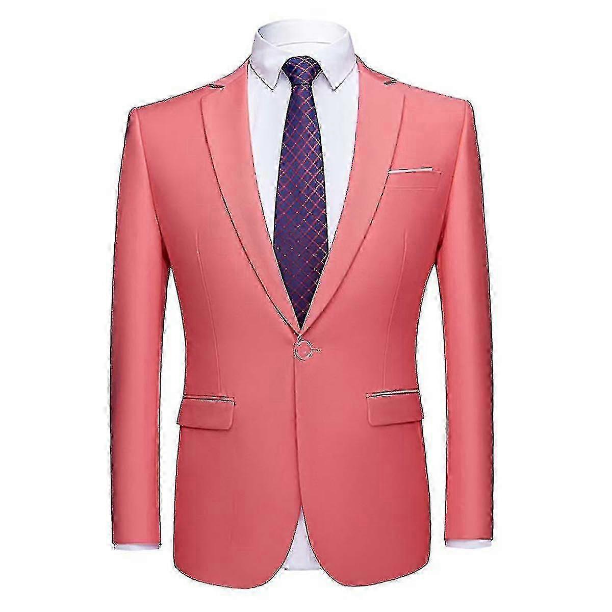 Erkekler 3 Parçalı Katı Slim Fit İş Elbisesi Ceketi, Pantolonu ve Yeleği