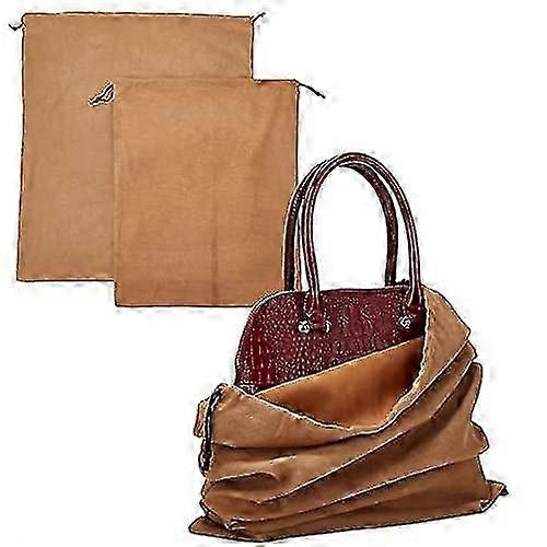 Ensemble de 2 sacs de rangement avec pochette à cordon pour sacs à main, sacs à main, chaussures et bottes