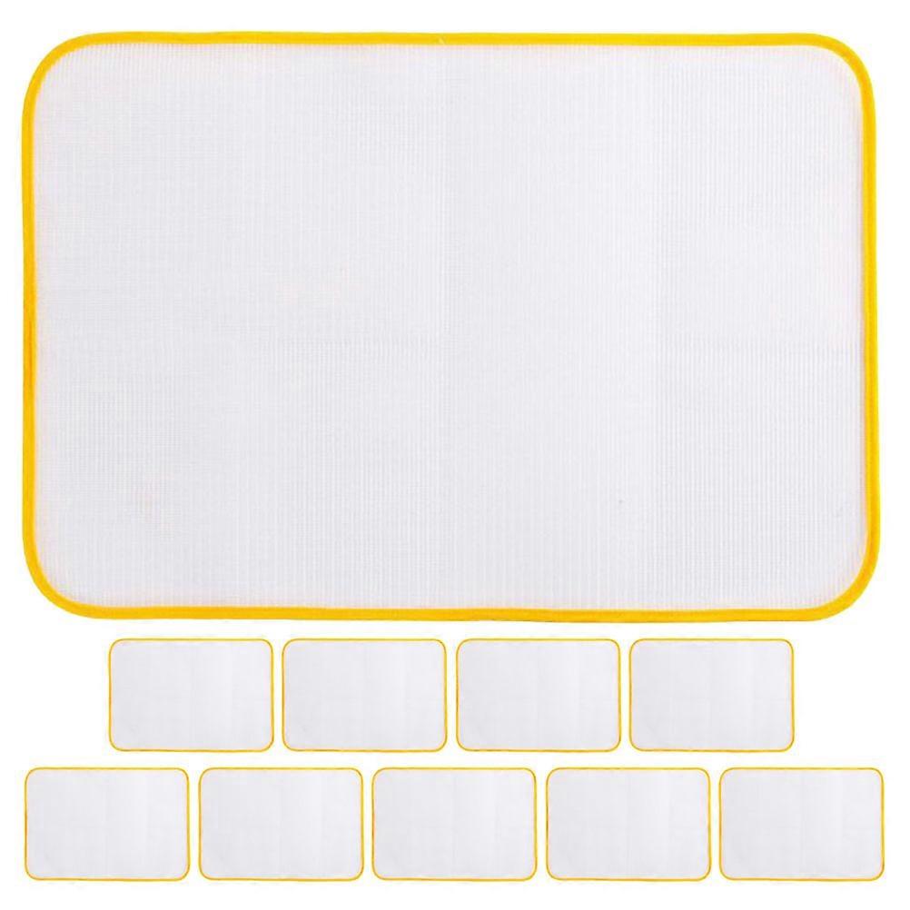 Table Ironing Mat Ironing Pressing Cloth Polyester Mesh Fabric Home Use 10Pcs