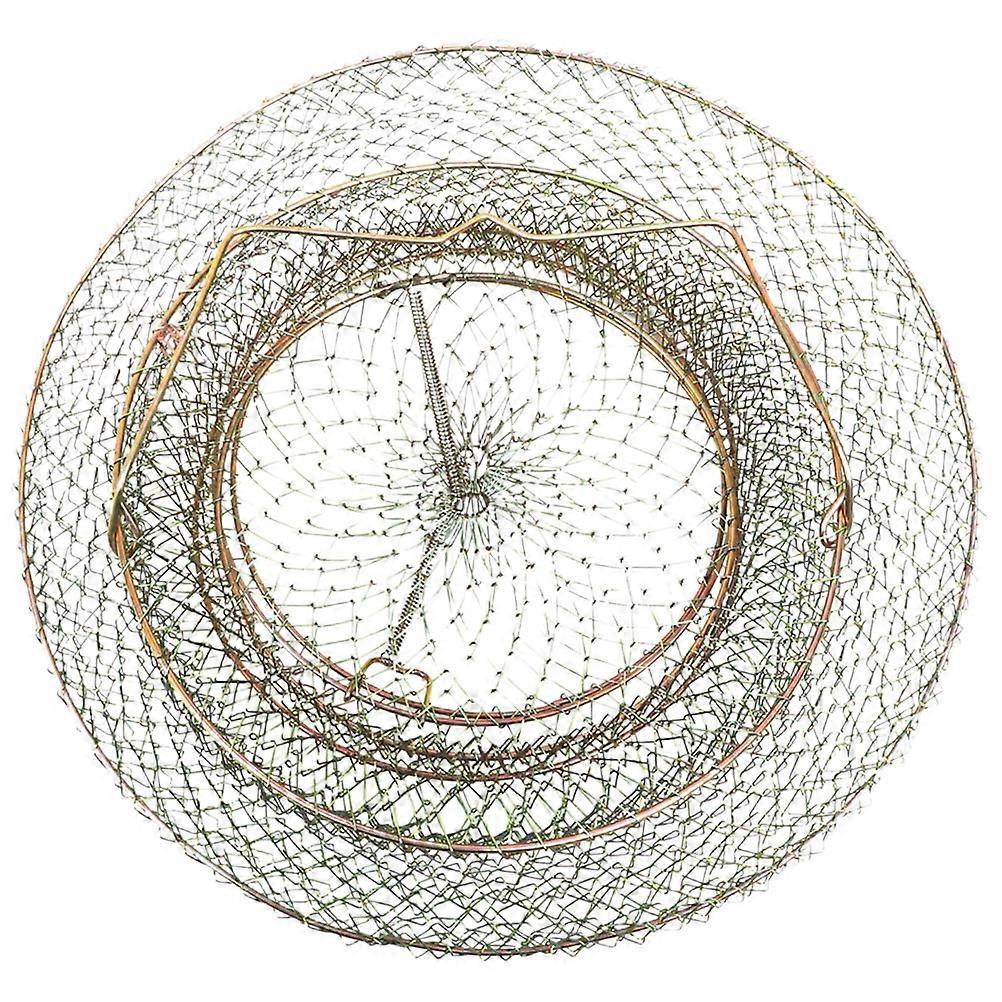 Durable Wire Fishing Net Basket Trap for Shrimp, Crab, and Lobster – Smooth Edges, Comfortable Design for Anglers and Versatile Storage