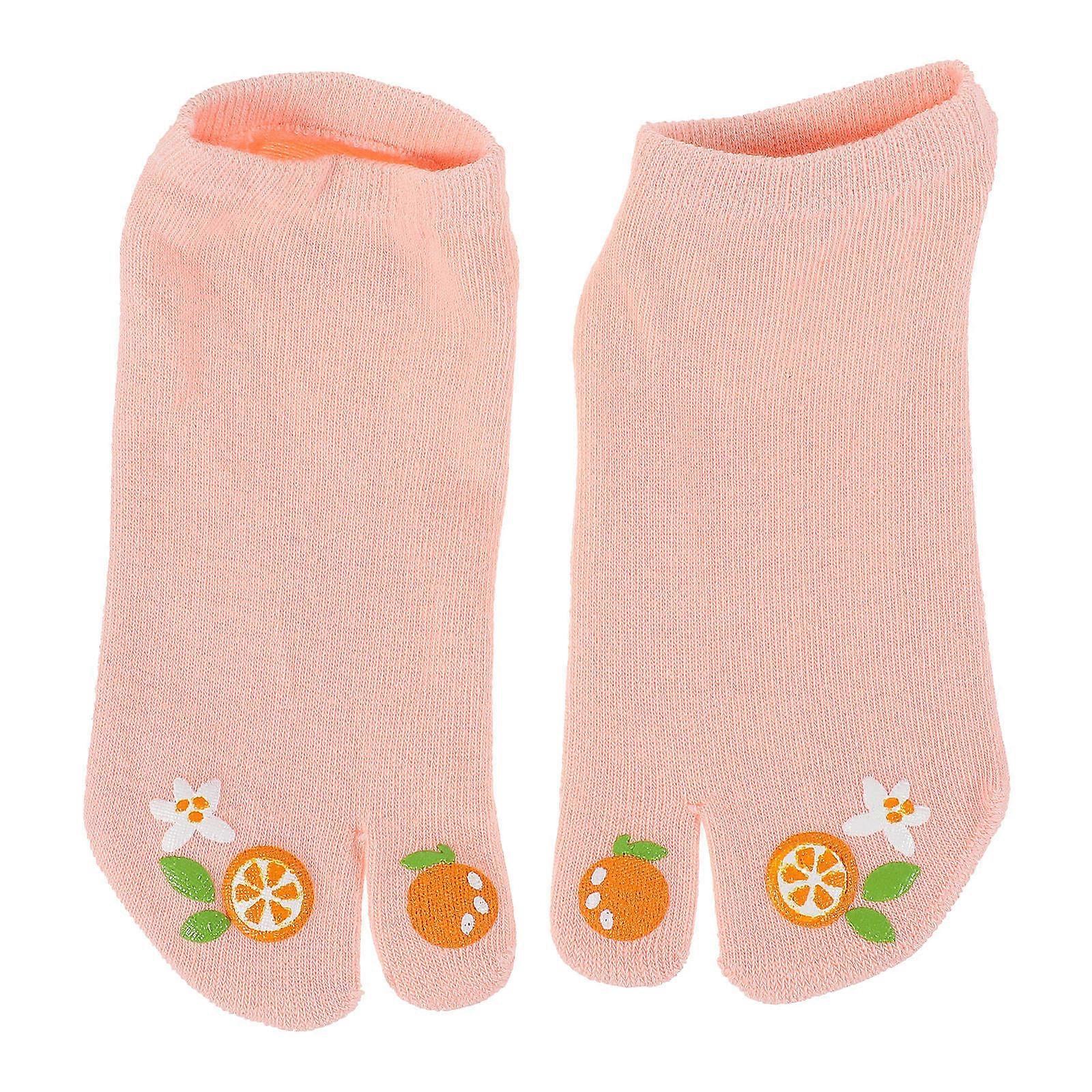 Two-Toe Socks Cotton Split Toe Socks for Wearing 1Pair Comfortable Summer Use
