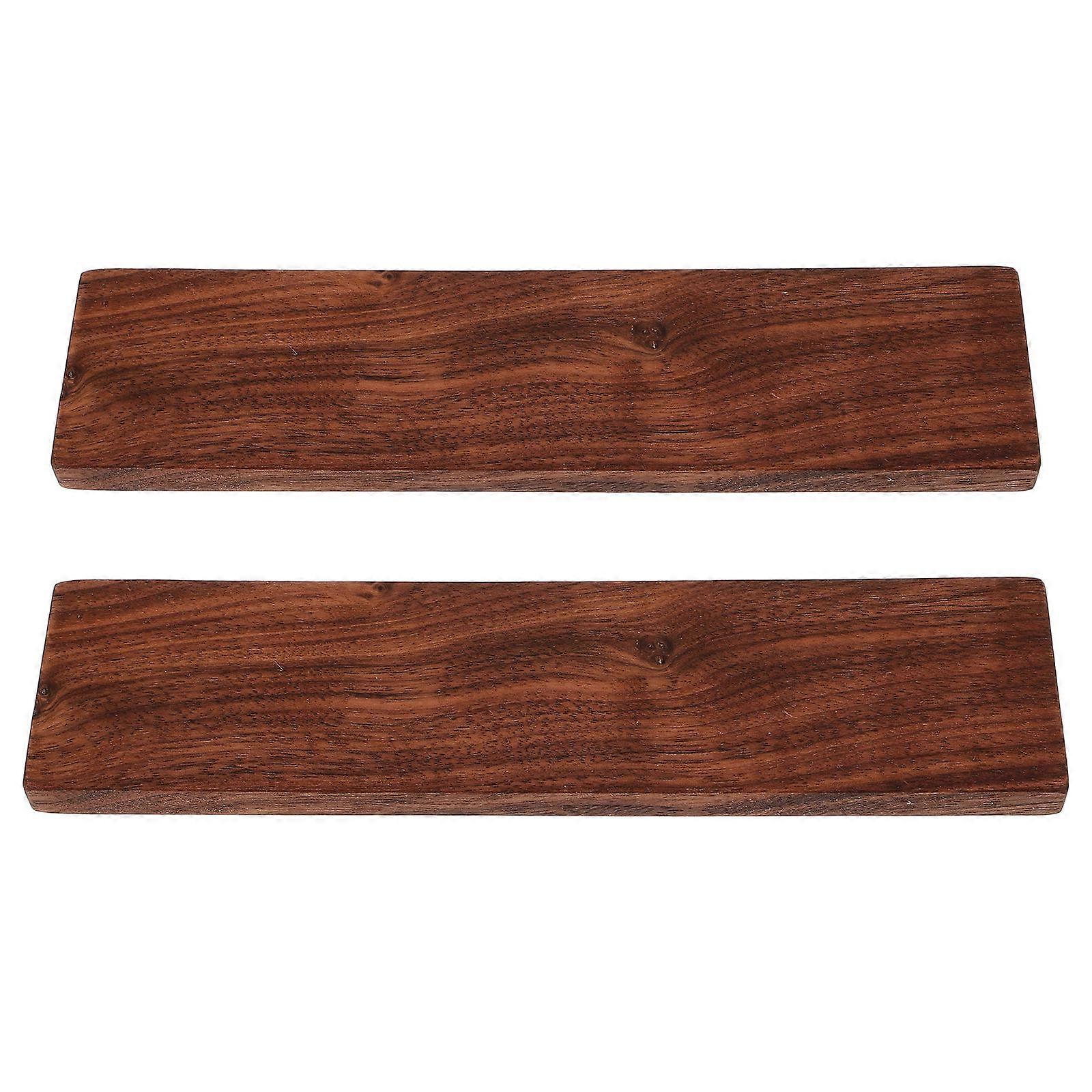 Small Wood Blocks Children Diy Crafts Rectangular Dark Brown 20.00X5.00X1.00CM Diy 2Pcs