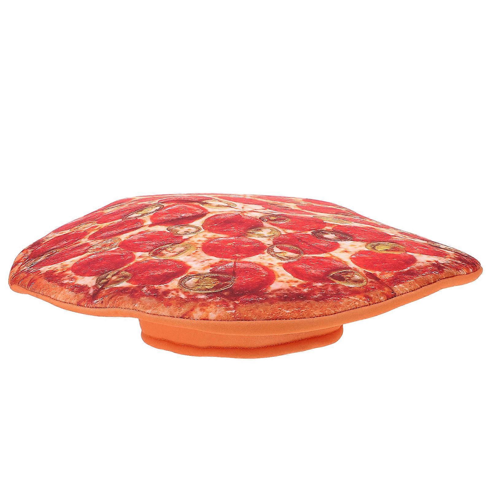 Funny Pizza Shape Cosplay Costume Hat for Adults and Teens – Soft Cloth Carnival Party Headwear, Comfortable Photo Prop for Halloween and Festive