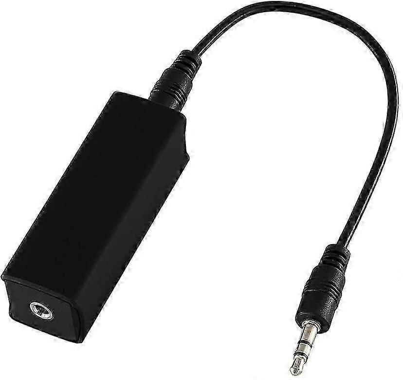 Ground Loop Noise Isolator for Car Audio - Eliminates Static with 3.5mm Cable