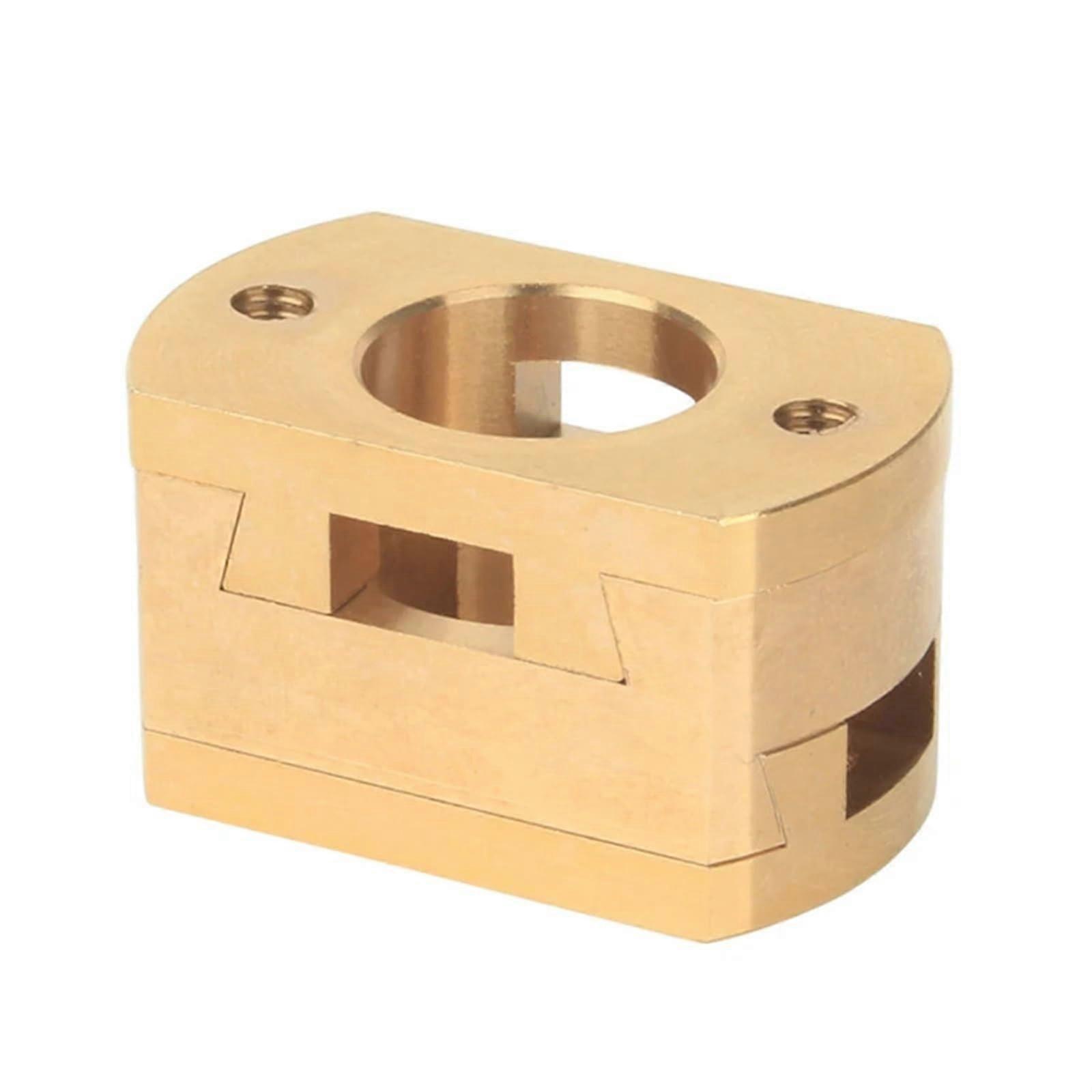 Z-Axis Screw Couplings Brass Coupling for 3D Printers - Durable 1 Piece Adapter Compatible with Various 3D Models