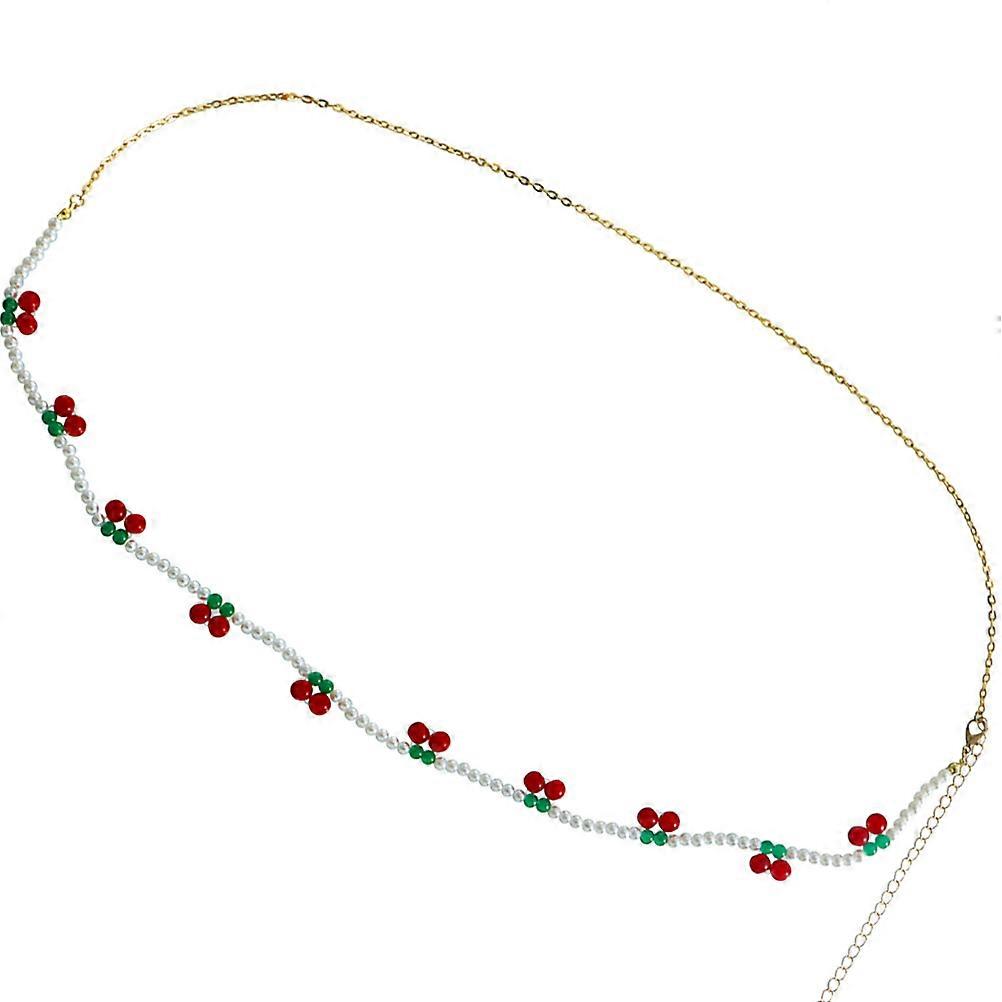 Here's a refined and professional product description for your **Ethnic Belly Chain With Cherry Imitation Pearls**:
### **Ethnic Belly Chain with