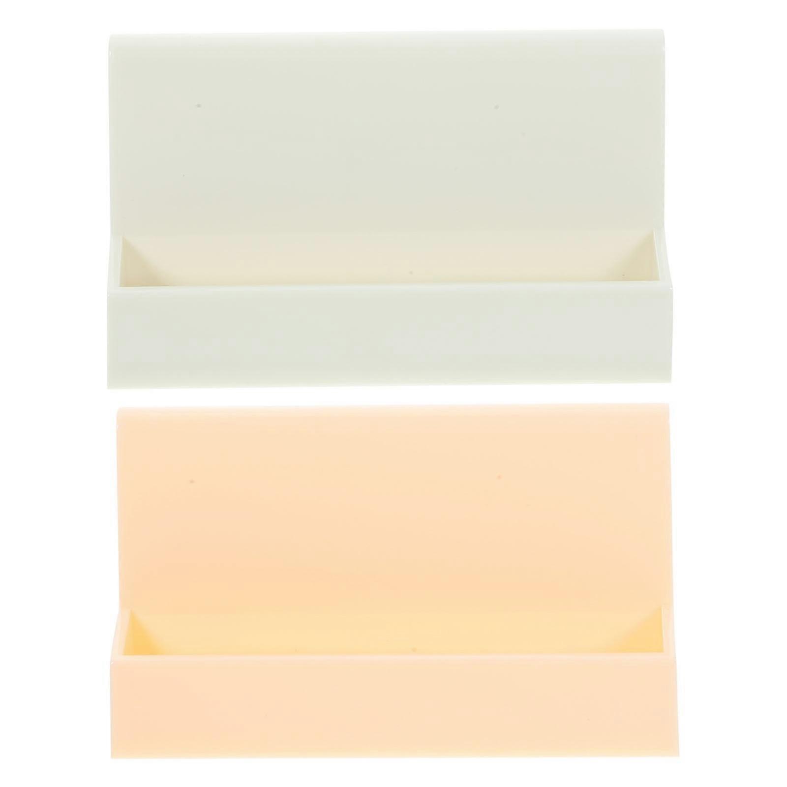 Name Card Organizer Business Card Base Easy Access Practical Use Office Desk Accessories 2Pcs