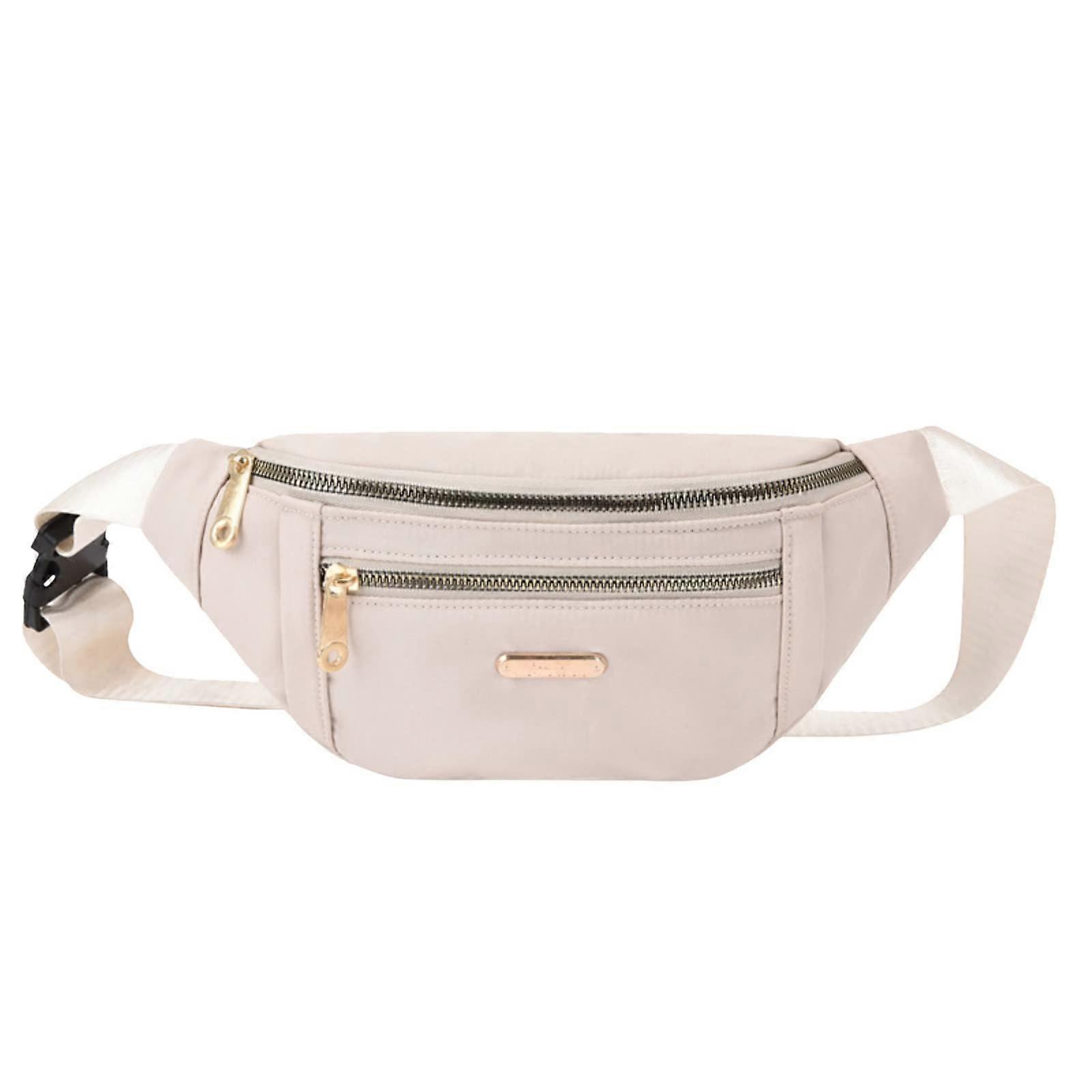 Women's Waist Bag, Fabric Chest Bag, Shoulder Bag, Casual Bag, Pier One Bag (Beige, One Size), Beige, One Size, beige