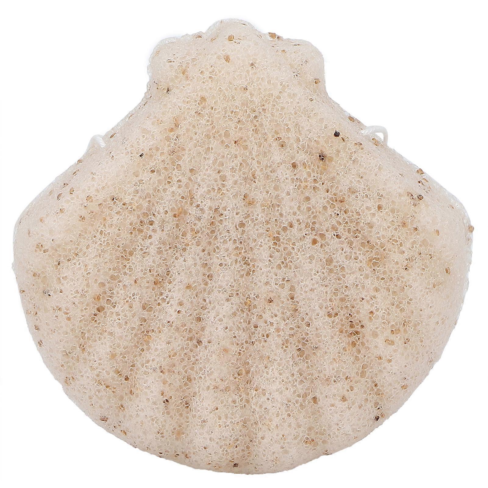 Exfoliating Facial Sponge Portable SkinFriendly Face Cleansing Bath Puff (Shell Shape)