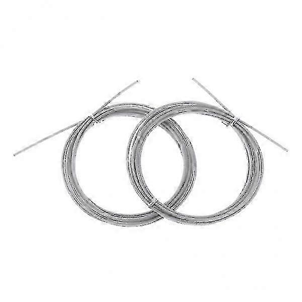 2xReplacement Jump Rope Cable Fast Competition Speed Rope Cords Silver
