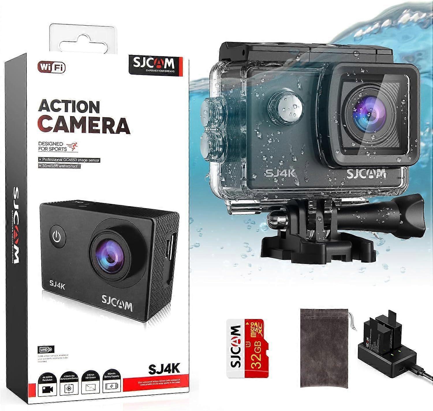 2025 Latest Model SJ4000 Pro-Grade 4K Action Camera, 40MP 3-Axis EIS