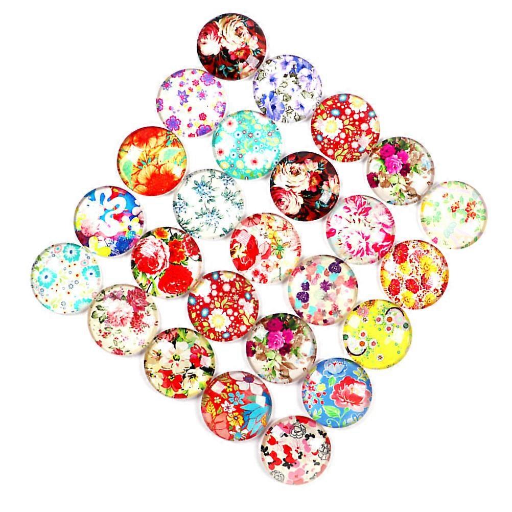 Colorful Glass Charm Decorative Sticker Diy Handmade Jewelry Accessories For Craft Projects Earring Cuff Link 1.6x0.55 Cm 50Pcs