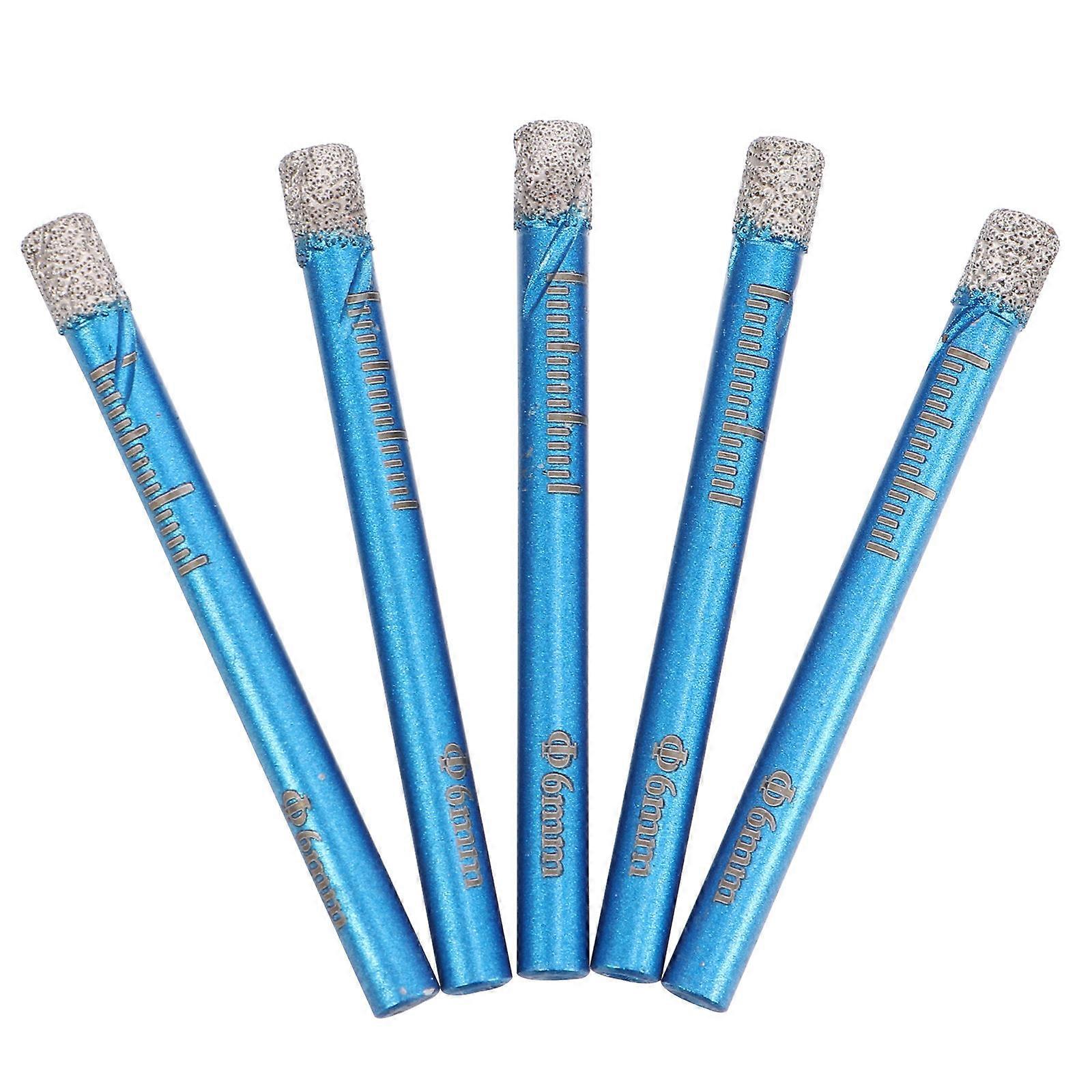 Tile Porcelain Drill Bit Set Diamond Simple Design Practical For Homeowners Glass Drilling 5Pcs