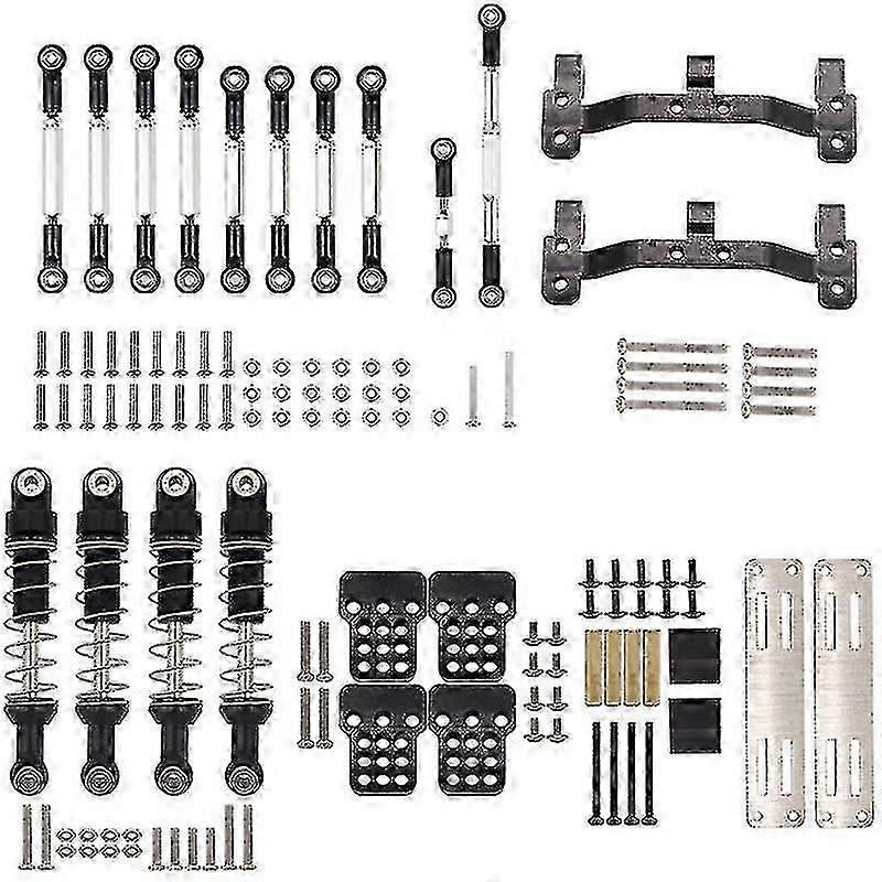 Metal Link Rod Pull Rods & Servo Mounts for MN D90 & MN99S 1/12 RC Car - Upgraded Parts & Accessories for Enhanced Performance