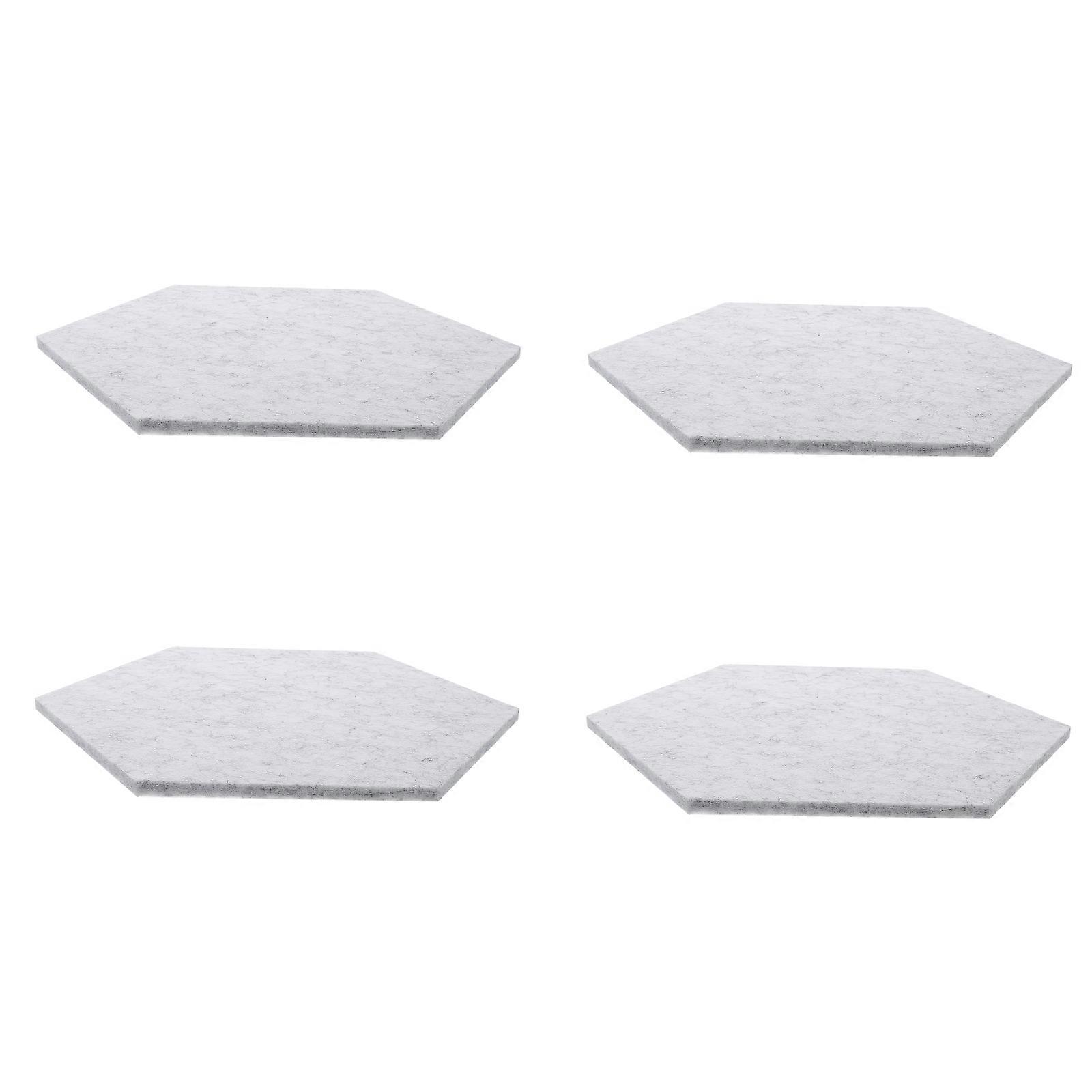 4pcs Soundproof Wall Panels Grey Acoustic Insulation Mats for Moderate Noise Reduction for Recording Studios Offices and Home Theaters