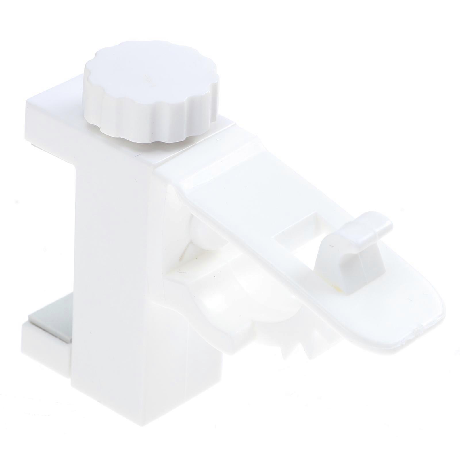 White Plastic Curtain Rod Bracket for Installing Single Hole Holder Shower Accessories