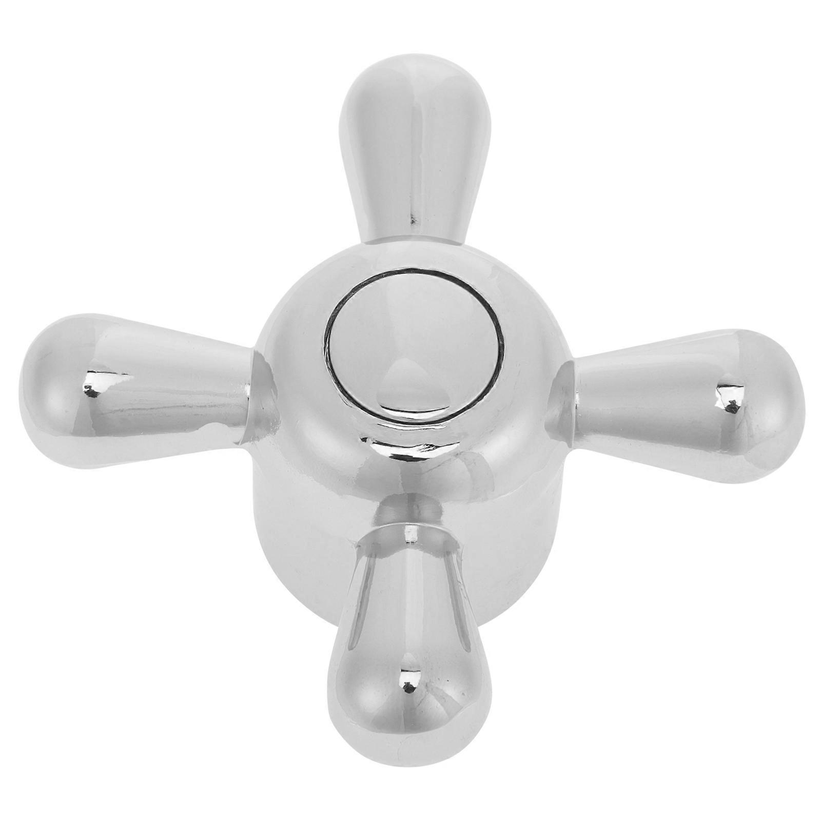 Silver Alloy Faucet Handle for Home Use with Cold Water Tap 1 Pair